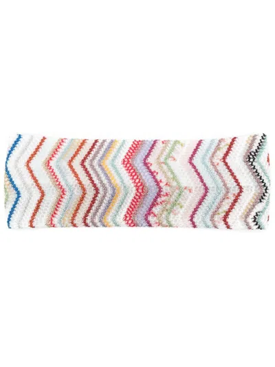 Missoni Zigzag Pattern Hair Band In Multi
