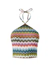 Missoni Pixel-effect Zigzag Pattern Top In Multi