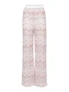 Missoni Sequin-embellished Zigzag Flared Trousers In Nude & Neutrals
