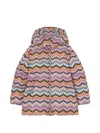 Missoni Zigzag-pattern Hooded Coat In Multi