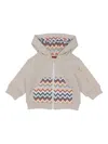 Missoni Baby Boys Zigzag Zip Uptop In Gold