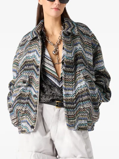 Missoni Zigzag-pattern Jacket In Multi
