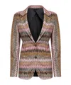 Missoni Lapel Long-sleeved Suit Jacket In Multicolor