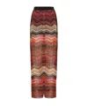 Shop Missoni Zigzag-pattern Lamé Palazzo Pants In Brown