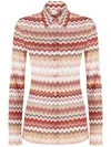 Missoni Hemd Mit Zick-zack-muster Aus Lamé In Neutrals