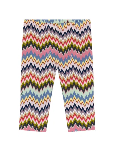Missoni Babies' Zigzag-pattern Leggings In Multi