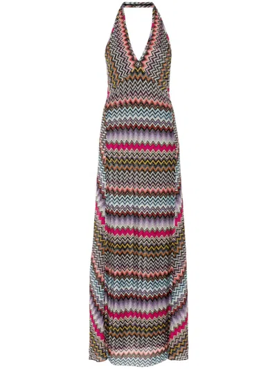 Missoni Zigzag-woven Maxi Dress In Multicolour