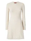 Missoni Zigzag-pattern Long-sleeve Mini Dress In Neutral