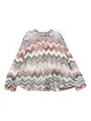 Missoni Zigzag-pattern Long-sleeve Top In Multi