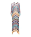 Missoni Woman Mini Dress Ocher Size S Viscose In Sky Blue/color