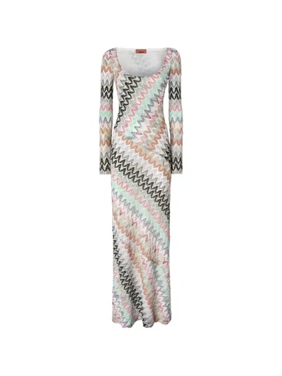 Missoni Zigzag-pattern Maxi Dress In Multi