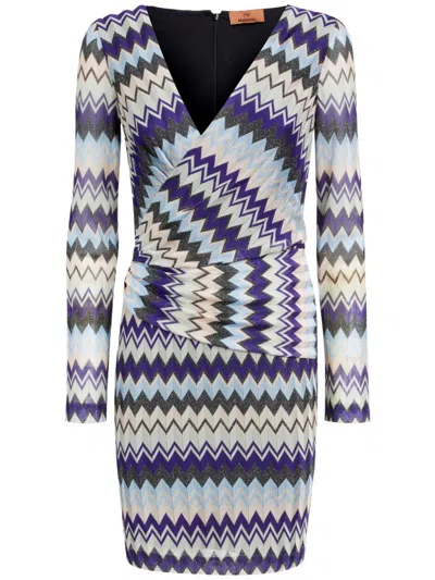 MISSONI ZIGZAG-PATTERN MINI DRESS