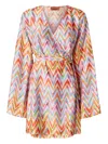 Missoni Zigzag-pattern Mini Dress In Orange
