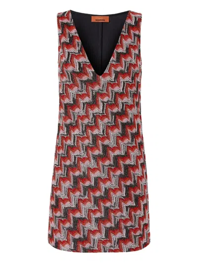 MISSONI ZIGZAG-PATTERN MINI DRESS