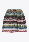 Missoni Zigzag-pattern Mini Shorts In Multi