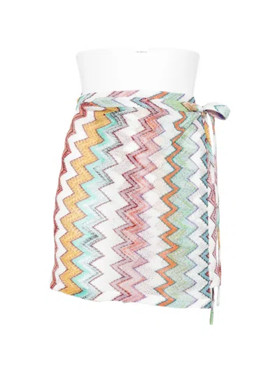 Missoni Zigzag-pattern Mini Skirt In Multi