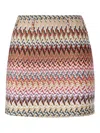 Missoni Zigzag-pattern Mini Skirt In Multi