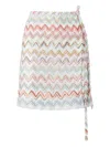 Missoni Zigzag-pattern Mini Skirt In White