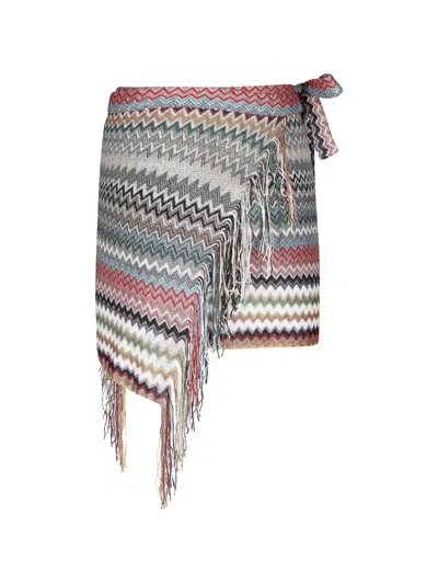 Missoni Zigzag-pattern Multi-fringe Pareo
