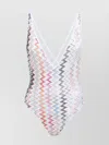 Missoni One-piece Swimsuit With V-neck And Sequins