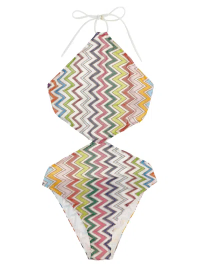 Missoni Zigzag Pattern One-piece Swimsuit