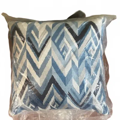 Missoni Zigzag Pattern Pillow - Set Of 2 In Blue, White In Multi