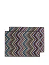 Missoni Zigzag-pattern Placemats (set Of Two) In Multi