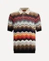Missoni Zigzag Pattern Polo Shirt In Multi