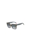 Missoni Zigzag-pattern Rectangle-frame Sunglasses In Gray