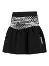 Missoni Zigzag-pattern Ruffled Skirt In Black