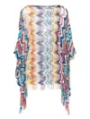 MISSONI MISSONI ZIGZAG PATTERN SHORT COVER-UP