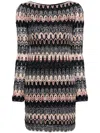 MISSONI ZIGZAG PATTERN SHORT DRESS