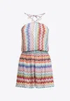 Missoni Zigzag-pattern Short Playsuit In Multi