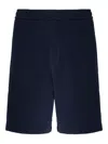 Missoni Zigzag Pattern Concealed Shorts In Blue