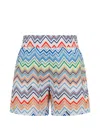 Missoni Boys Zigzag Swim Shorts In Multi