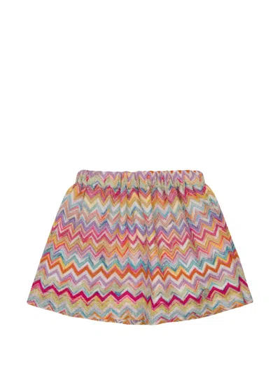 Missoni Zigzag-pattern Skirt In Multi