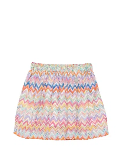 Missoni Zigzag-pattern Skirt In Multi