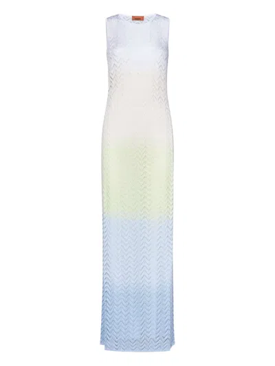 Missoni Zigzag-pattern Sleeveless Maxi Dress