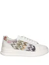 Missoni Zigzag-pattern Sneakers In White
