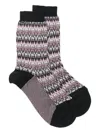 Missoni Zigzag-pattern Socks In Multi