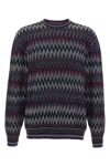 Missoni Zigzag Pattern Sweater Sweaters And Cardigans Blue In Multi