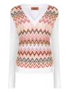 Missoni Zigzag-pattern Sweater In White