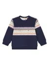 Missoni Zigzag-pattern Sweatshirt In Blue