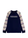 Missoni Zigzag-pattern Sweatshirt In Blue