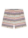 Missoni Zigzag-pattern Swim Shorts In Neutral