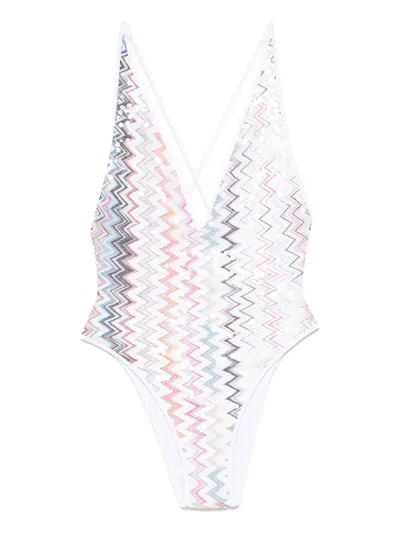 MISSONI ZIGZAG-PATTERN SWIMSUIT