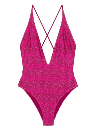 MISSONI ZIGZAG-PATTERN SWIMSUIT
