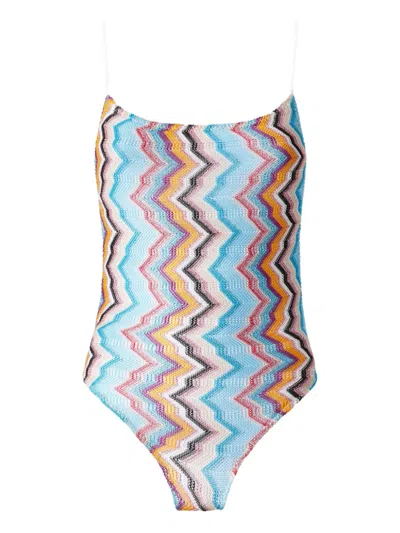 MISSONI ZIGZAG-PATTERN SWIMSUIT