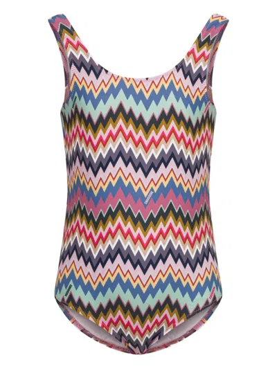MISSONI ZIGZAG-PATTERN SWIMSUIT