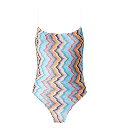 MISSONI ZIGZAG-PATTERN SWIMSUIT